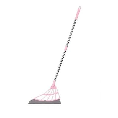 China 2021 fashionable brooms factory in china wholesale long handle broom plastic indoor brooms for sale