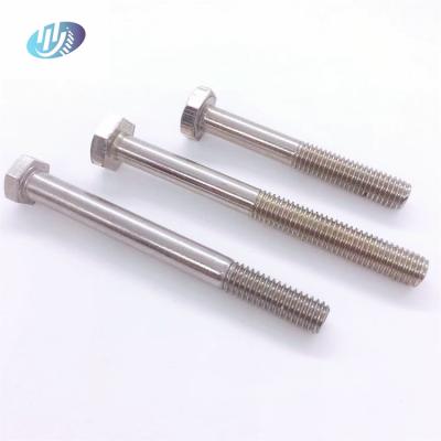 China DIN931 Automotive Industry Thick Rod Half 304 Stainless Steel Thread Hex Head Bolts A2-70 for sale