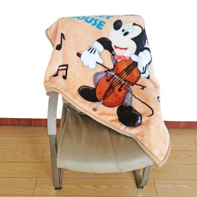 China Anti-Bacteria Value Cheap Travel Flannel Fleece Blankets Mickey Mouse Printing Custom Super Sofa Throw Baby Soft Blanket for sale