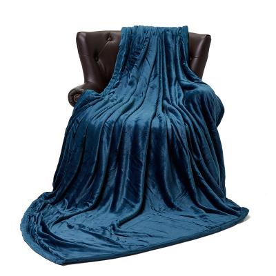 China Anti-Static Ready To Ship Wholesale Customized Soft Warm Winter Thick Throw Fleece Flannel Blanket for sale