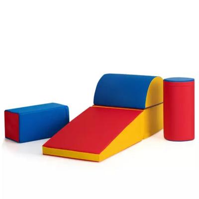 China Eco-friengly Indoor Active Play Structure For Toddlers Soft Play Equipment Soft Play Forms Climbing Crawling Foam Blocks Set Of 5 Forms for sale