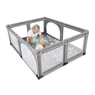 China Eco-freindly Winning Indoor and Outdoor Use Fence Portable Folding Baby Safety Playpens Fence Play Center Yard for sale