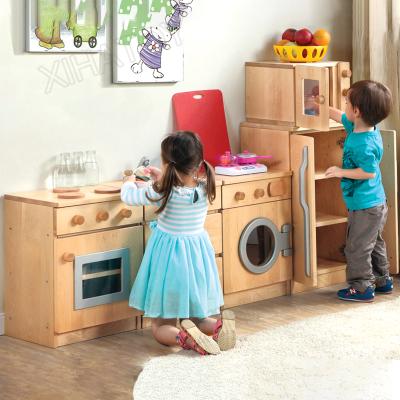 China Eco-friendly Wooden Role Playing Children Toy Kitchen For Children Play A Winning Wooden Kitchen Set Toy Educational for sale