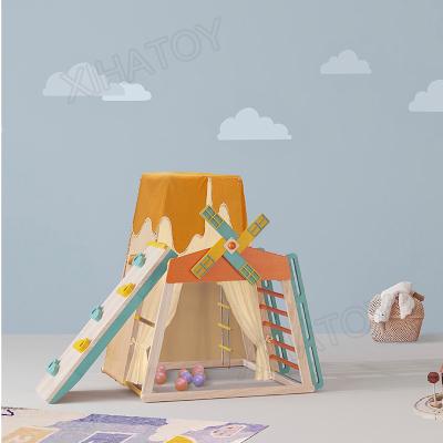 China Educational Toys Winning Big Pikler Triangle Ladder Step Indoor Climbing Wooden Toys For Kids Montessori Climbing for sale