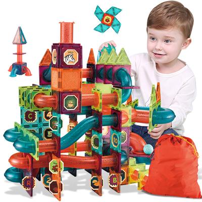 China It can be rotated 360 times and spliced. Children's Education Building Toy Classic Magnetic Building Blocks Set Run Ball Track Model Children's Magnetic Building Toys First for sale