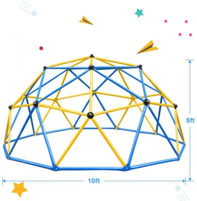 China Educational Toys Winning Big Step Climber Dome Kids Backyard Kids Climbing Outdoor Easy Structure Frame Space Dome with Tent and Swing for sale