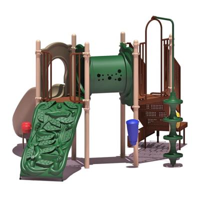 China Children's Entertainment Wininng School Playground Equipment Kids Swing And Slide Plastic Outdoor Play Ground for sale