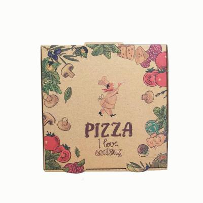 China Custom Wholesale Recycled Materials China Manufacturers Pizza Boxes Recycled Rectangle Shape 12 Inch Cardboard Pizza Box Price for sale