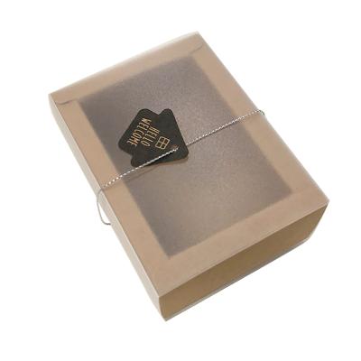 China Recycled Pastry Box Retro Materials Kraft Artistic Drawer Customized Customized Take Out Cake Boxes Paper Boxes China Manufacturer for sale