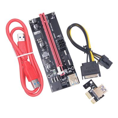 China Power Supply Board VER 009s Plus PCI-E 1X To 16X Adapter Card Supplement PCI Express Adapter USB 3.0 Cable for sale