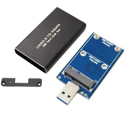 China Meitk Aluminum Integrated MSATA USB 3.0 To Mini PCIE MSATA SSD To USB 3.0 HDD for sale