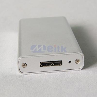 China Aluminum Wholesale Msata Hard Drive Enclosure External Hard Drive Case for sale