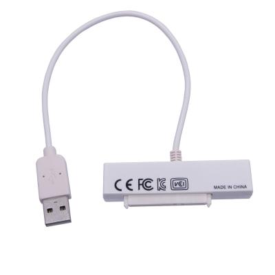 China Best Selling White Converter USB 2.0 Pin To SATA 22 Pin USB Sata Cable for sale