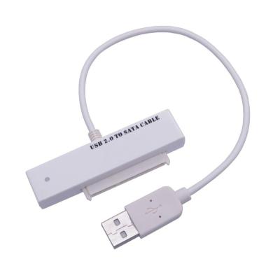 China White 7+15 Pin Converter Tablet Sata USB2.0 To Sata Cable for sale