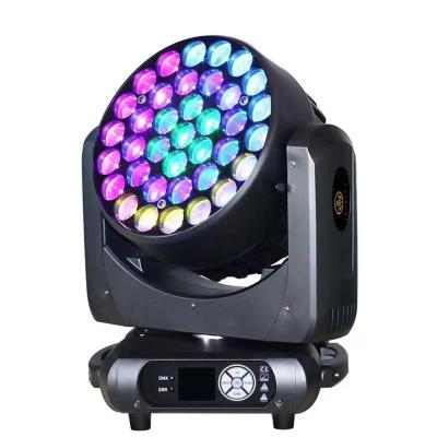 China Club Led Moving Head Light New Design 37*15W RGBW Beam Zoom Spot Light Moving Wall Wash Head Light for sale