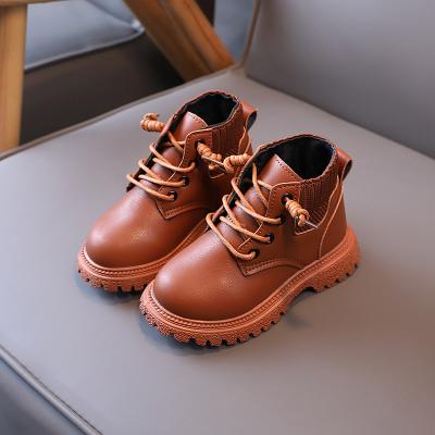 China Para de zapatos bebe light kids winter boots for wholesale kid boys girls martin boots cement shoes designer model 21-30 for sale