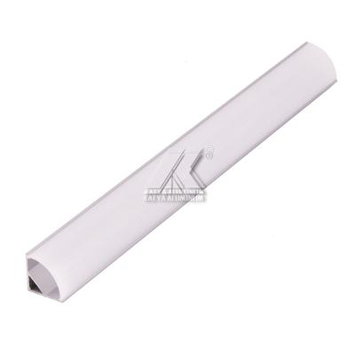 China anti-scratch anodized silver corner triangle light strip extrusion channel led housing aluminum profile for led stripes for sale