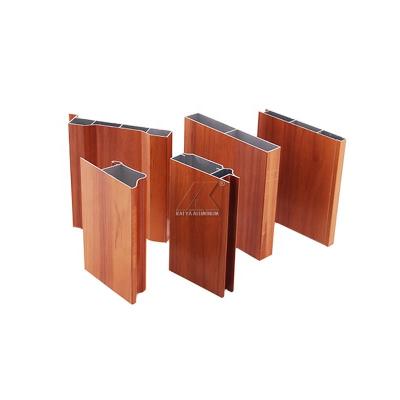 China Furniture 3D Reality Wood Effect Wardrobe Aluminum Profiles Aluminum Sideboard Frame For Sale for sale