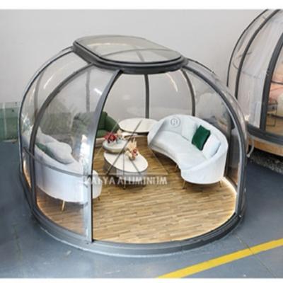 China Weather Resistant Polycarbonate Custom Movable Glass Capsule Outdoor House Exhibition Tent For Events for sale