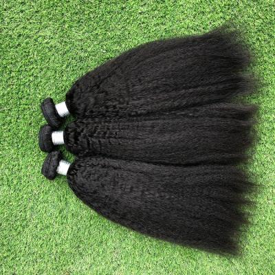 China Wholesale Curly Straight Wave Yoody Grade 8A No Tangle Sheer Curly Straight Virgin Mink Brazilian Human Hair Dyeable Hair Weft for sale