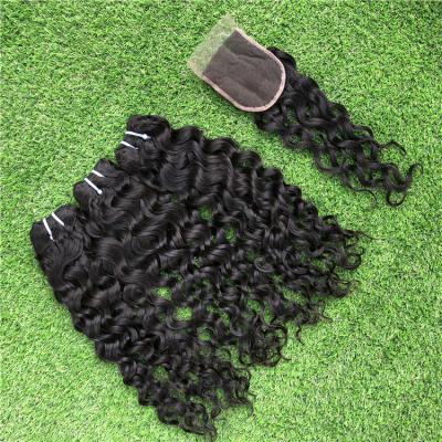 China Natural Wave Loose Curly 100% Virgin Human Hair ,9A Brazilian Hair Weave Extension for sale