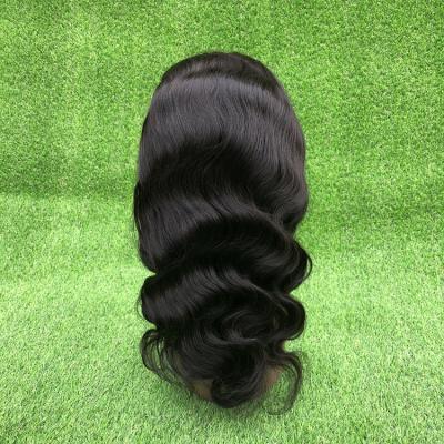 China Factory Price Brazilian Body Wave Hair Pre Plucked Natural Body Wave Lace Frontal Hairline Wig for sale