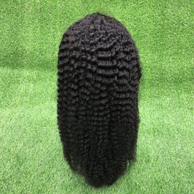 China Kinky Curly No Tangle 130% Density Kinky Curly Wig With Baby Hairs Lace Front Wig for sale