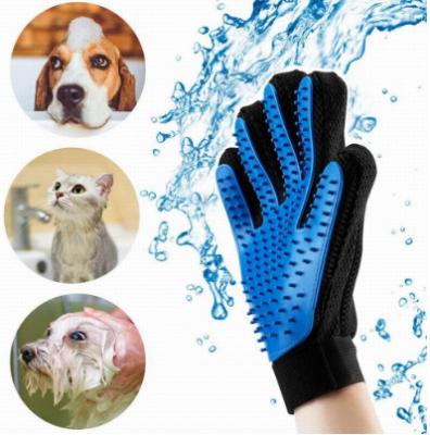 China Dog Brush Glove Stabilized Feeds Cat Bath Brush Grooming Glove Pets Pet Grooming Glove Sustainable Home Soft Glove for sale