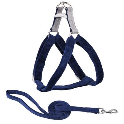 China DETACHED Soft Cloth Dog Rope Pet Harness Dog Leashes Pet Traction Rope With Chest Straps for sale