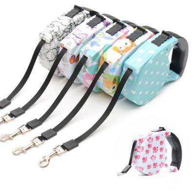 China Detachable Automatic Nylon Pet Leash Fashion Retractable Dog Leash With Chain for sale