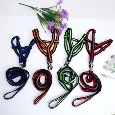 China New SPARE Products Bungee Dog Leash Elastic Nylon Pet Harness Belt for sale