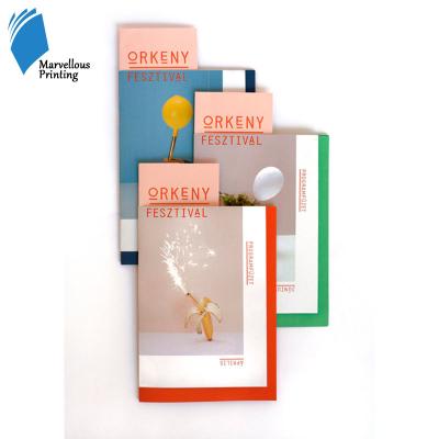 China Pocket Spiral Binding Accordion Fold Brochure Printing Eco-friendly Advertising Brochure for sale