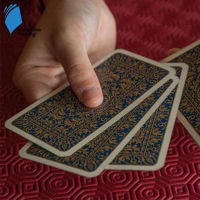 China Strong And Solid Customized Luxury Vintage Dubai Tarot Playing Cards , Smart Gold Plated Playing Cards for sale