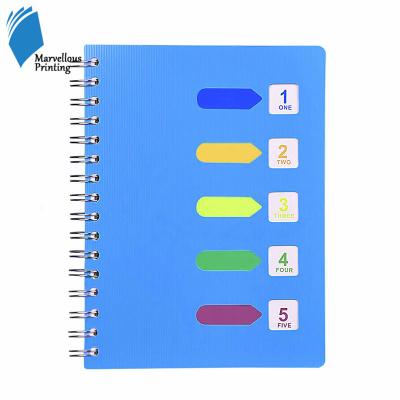 China Customized Printed Work Book Printing Spiral Notebook with Logo for sale