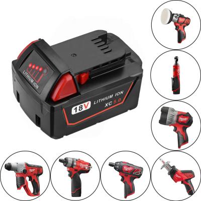 China 2021NEW Home Appliances 18V 12800mAh Li-ion Tool Battery for milwaukee m18 small battery polisher battery adapter for sale