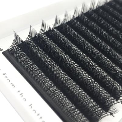 China 25-30 Times Product Black Eyelash Extension Kits Hot Selling Silk Individual Volume Eyelash Extension for sale