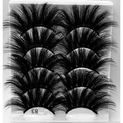 China 25-30 Custom Brand 25mm Mink Eyelashes Handmade Wholesale Set 3d Mink False Eye Lashes Own Eyelash Packaging New Design Periods for sale