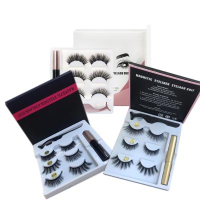 China Natural Magnetic Eyelashes With Highlights 3d Lashes Wholesale Custom Magnetic Eyeliner Logo Eyeliner Kit Lashes Wholesaler for sale