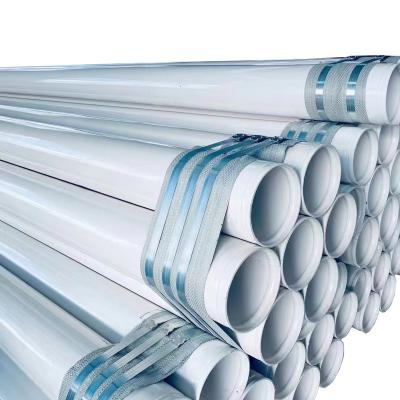 China Fluid Pipe Large diameter plastic coated straight seam steel pipe for sale