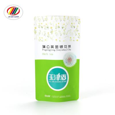 중국 China Moisture Proof Suppliers Customized Printed White Lemon Tea Bag Heat Seal Smell Proof Aluminum Foil Kraft Paper Herbal Tea Packaging 판매용