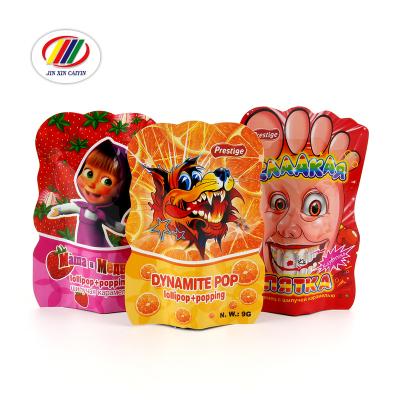 China Smell Proof Heat Seal Food Grade Aluminum Foil Moisture Proof Custom Shaped Edible Candy Mylar Bags Te koop