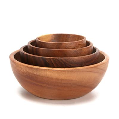 China Practical Wooden Fruit Bowl Decoration Household Kitchen Fruit Bowl Cutlery Basin Storage for sale