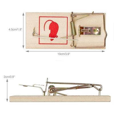 China Disposable Hot Selling Reusable Wooden Mouse Traps Baits Garden Supplies Mice Killer Pest Control Clamshell Mousetraps for sale