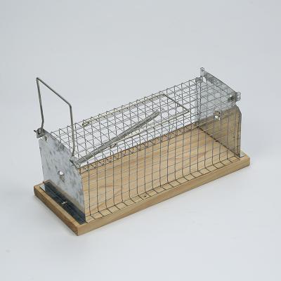 China New Humanitarian Metal Wholesale Wooden Live Mouse Disposable Hot Sale Rat Trap Cage for sale