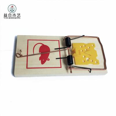 China Disposable Rat Trap Mouse Trap Metal Disposable Wooden Bait And Effective Trigger for sale