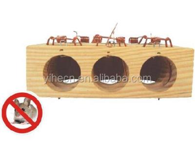 China Viable Humane Multi Hook Hole Rat Rodent Control Killer Wooden Mouse Trap for sale