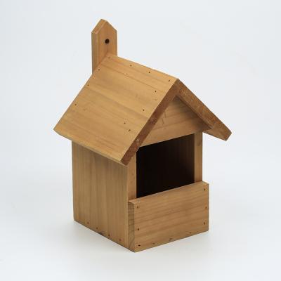 China Custom Viable Outdoor Bird House Garden Deck Decorated Nesting Bird House Pet Cages, Carriers and Wooden Houses Pine Wood for Birds for sale