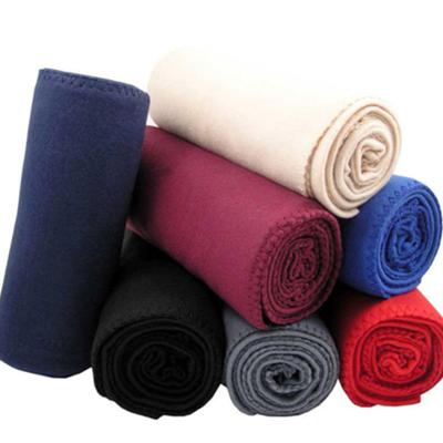 China Portable Wholesale Soft Anti-Pull Esschert Design Solid Color Fleece Blanket for sale