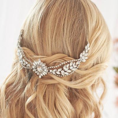 China Full Crystal Wedding Comb Handmade Wedding Bridal Hair Jewelry Bridal Headpiece Accessories for sale