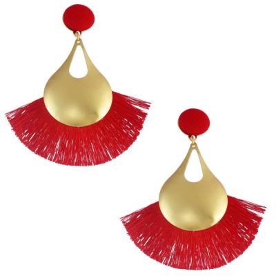 China Fashion TRENDY Exquisite Dinner Earrings Ladies Fashion Earrings Gold Dangle Earrings for sale